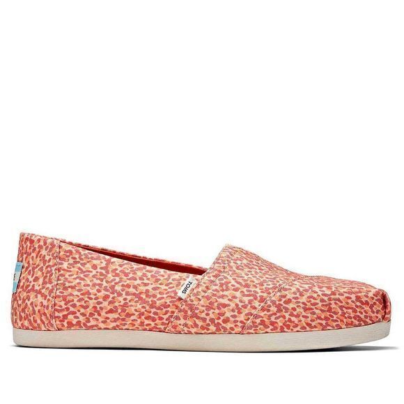 NEW TOMS Alpargata Apricot Tortoise Shell Coral Flats Slip On Shoes Size… - Picture 2 of 5